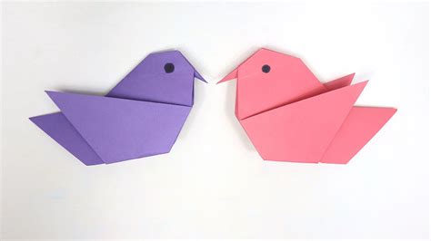 Origami Bird Easy Easy Origami Animals Easy Origami For Kids