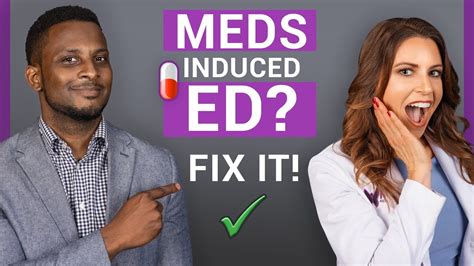 How To Fix Erectile Dysfunction Caused By Medication Youtube