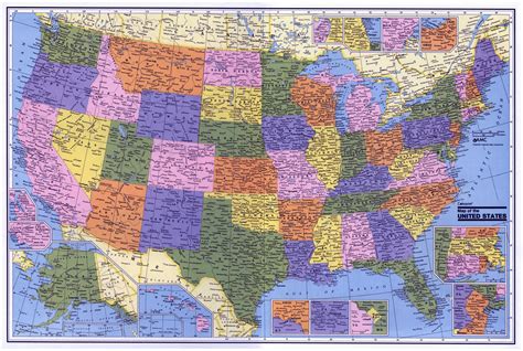 Large Administrative Map Of The Usa Usa Maps Of The Usa Maps