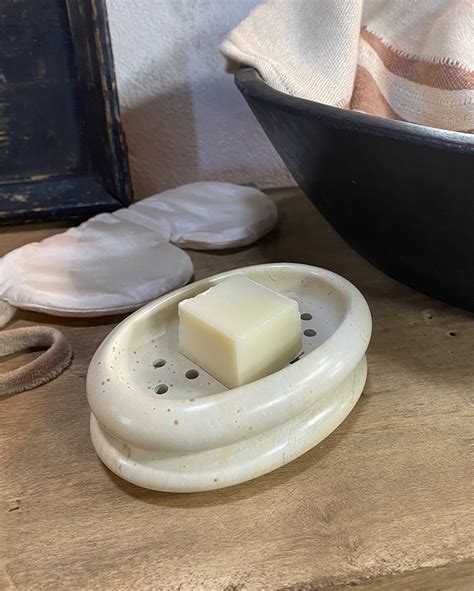 Soapstone Oval Soap Dish By Mifuko La Maison Pernoise