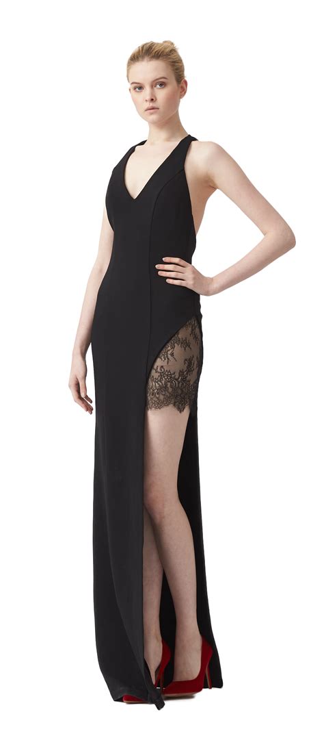 She is the backbone of the family. MELANIE T-BACK LACE INSERT MAXI DRESS