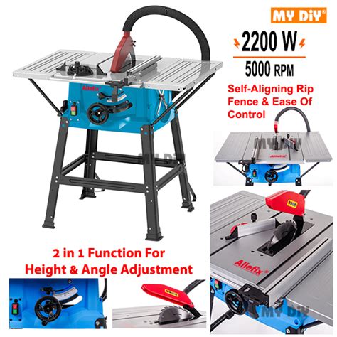 Mydiysdnbhd Professional Table Saw Machine 2200w 250mm Wood Cutting