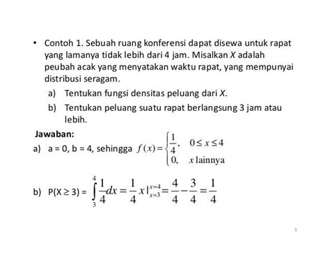 Contoh Soal Distribusi Eksponensial Dan Penyelesaiannya Contoh Soal