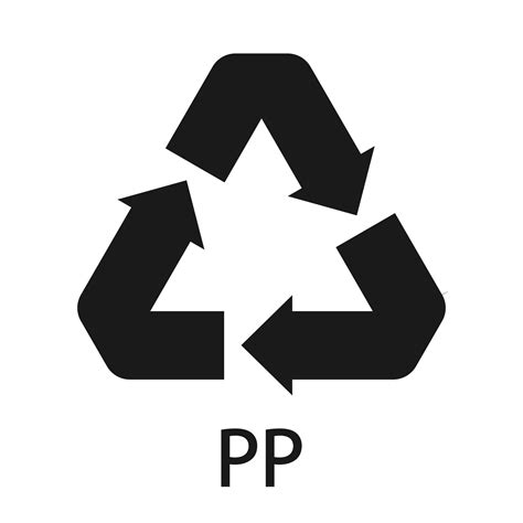 Símbolo De Reciclaje De Plástico Pp 5 Icono De Vector 6963426 Vector