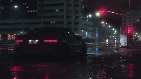 Bmw M4 Night Rain Hd Wallpaper Engine Youtube