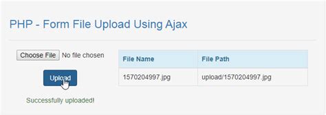 Php Form File Upload Using Ajax Free Source Code Projects And Tutorials