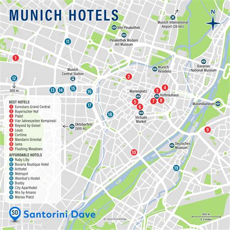 Munich Hotel Map Best Areas Neighborhoods And Places To Stay