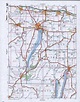 Map of Ontario County, New York state. Detailed image map of Ontario