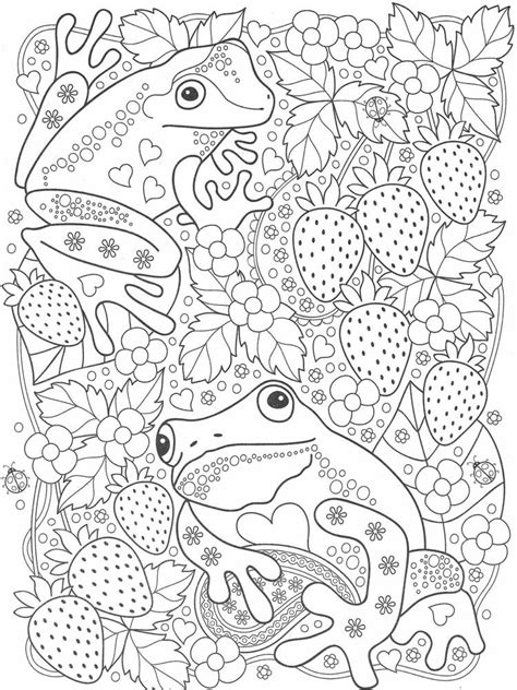 Frog Coloring Pages For Adults