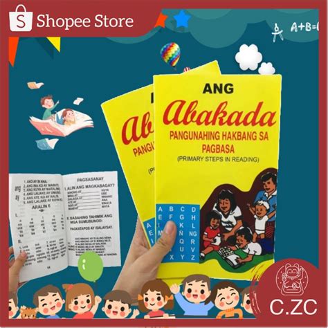 Czc Abakada Reading Book Alphabet Learning Booklet For Kids Filipino