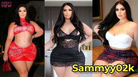 sammyy02k biography wiki curvy plus size model age height weight lifestyle 2022 youtube