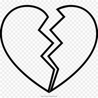 Broken Heart Line Drawing Sad Corazon Clip