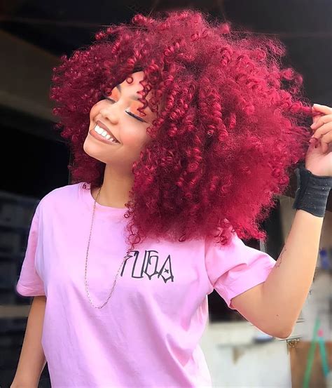 Red Curly Wigs For Black Women Afro Curly Wigs With Bangs Afro Hair Synthetic Fiber Wigs Short