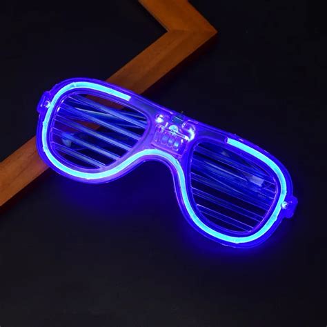 nightclub halloween rave party cool lighting shutter led glasses shutter sunglasses without lens