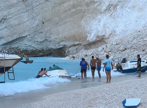 Landslide On Shipwreck Beach In Zante Mum And Daughter From Deal