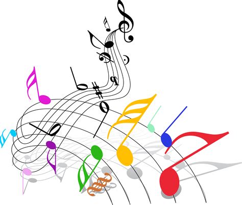 Musical Note Musical Theatre Clip Art Colorful Music Notes Png