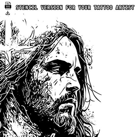 Jesus Christ Tattoo Design Detailed High Resolution Digital Art On