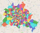 Berlin Postleitzahlen Karte - AtlasBig.com