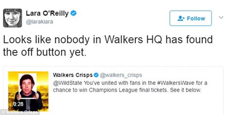 Walkers Social Media Stunt Spectacularly Backfires Daily Mail Online
