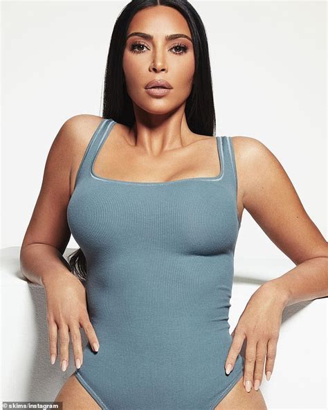 Kim Kardashian Shows Off Her Famed Curves In A Ribbed Skims Bodysuit Following Night Out In Nyc