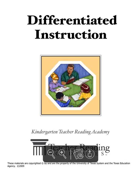 Instructional Materials Differentiated Instruction Kindergarten