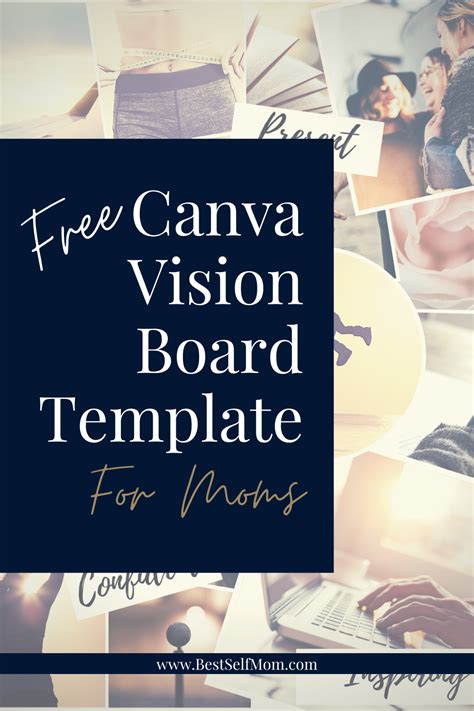 Free Vision Board Template For Moms Canva Vision Board Template