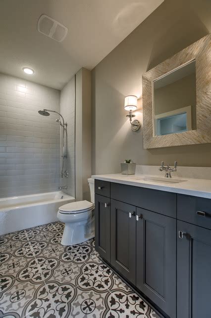 Vintage Modern Model Country Bathroom Omaha By Inspired