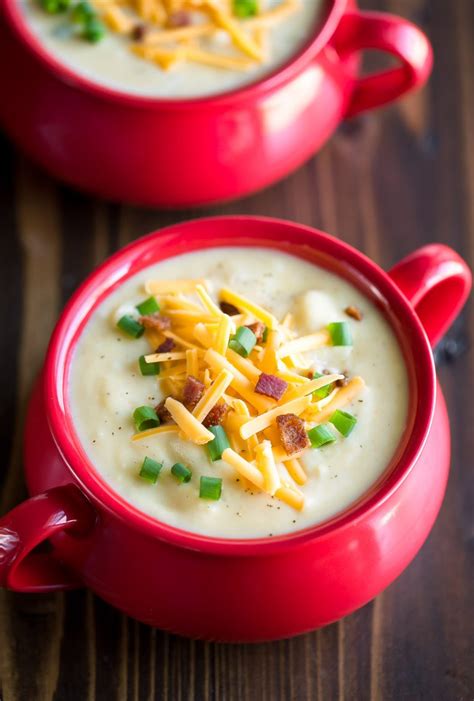 Creamy Potato Soup With Bacon And Cheddar Peas And Crayons