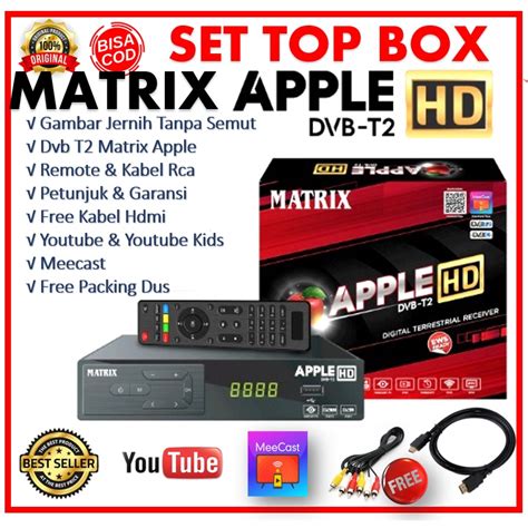 Jual Set Top Box Matrix Apple Full Hd Dvb T2 And C Stb Matrix Stb Digital