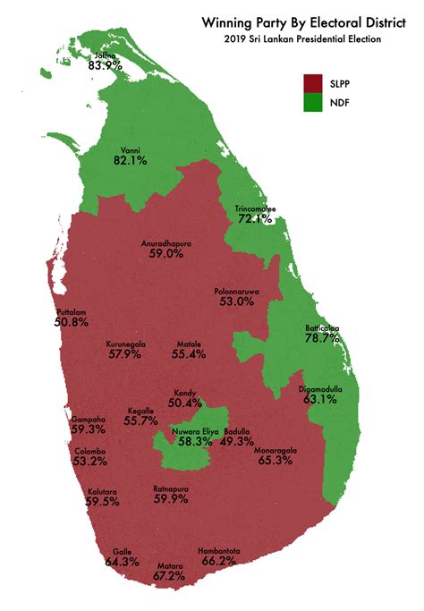 The “map” 2019 Sri Lankan Presidential Election By Nuwan I