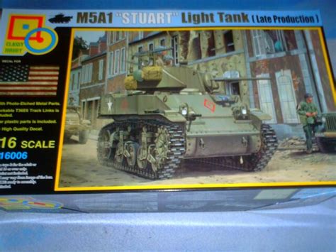 Classy Hobby M5a1 Stuart Late Production 1 16 Model Tank Kit Mc16006