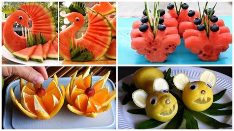 8 Tricks With Fruits And Veggies Creative Food Art Ideas Youtube