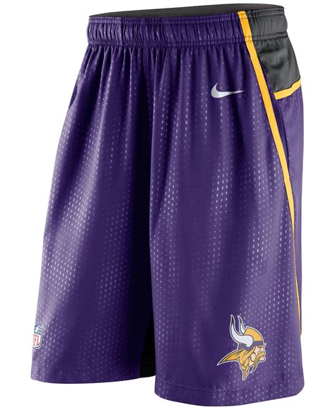 Lyst Nike Mens Minnesota Vikings Dri Fit Fly Xl 30 Shorts In Purple