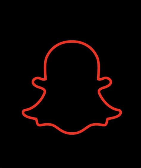 Neon Red Snapchat App Icon App Icon Doodle Videos Snapchat Icon