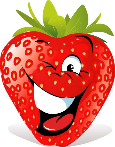 Search Terms Cartoon Face Food Fruit Strawberry Wink Icon