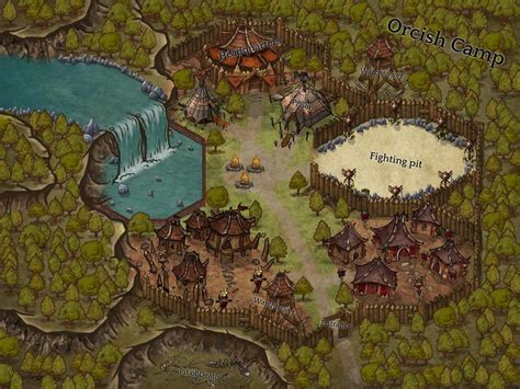 Orcish Camp For My Dandd Campaign Inkarnate Fantasy Map Making World