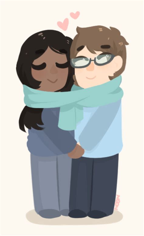 Theyre Sharing A Scarf Because Cute By Neonjays On Deviantart