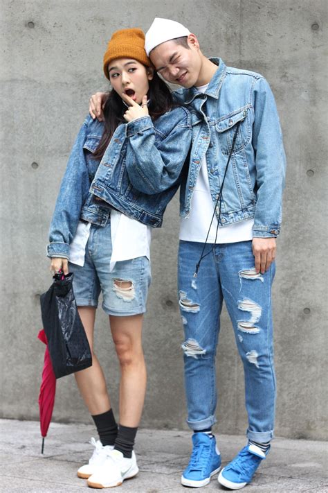 Denim Seoul Street Style Korean Street Fashion Korean Fashion