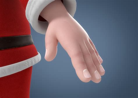 3d Cartoon Santa Claus Rigged Character Model Turbosquid 1337812