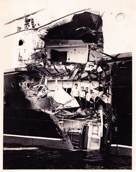 Closeup Photo Of Damage To The Cpr Princess Kathleen After Colliding