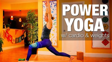 Power Yoga W Weights And Cardio Class Five Parks Yoga Youtube