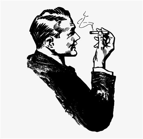 Smoking Cigarettes Drawing