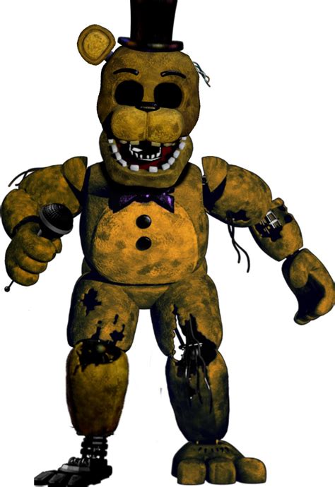 Five Nights At Freddy S Withered Golden Freddy
