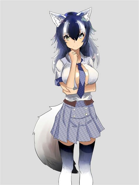 Anime Girl Wolf Tail And Ears