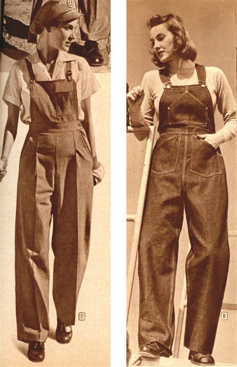 Vintage Dungarees Vintage Overalls Overalls Vintage 1940s Fashion Women