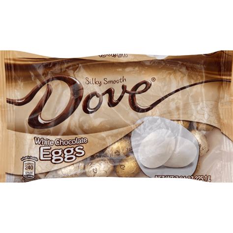 Dove White Chocolate Eggs Packaged Candy Festival Foods Shopping