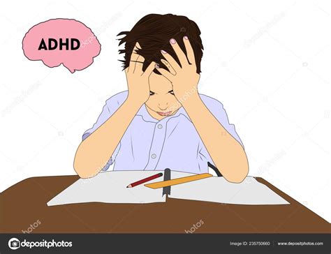 Adhd Attention Deficit Hyperactivity Disorder Stock Vector Image By