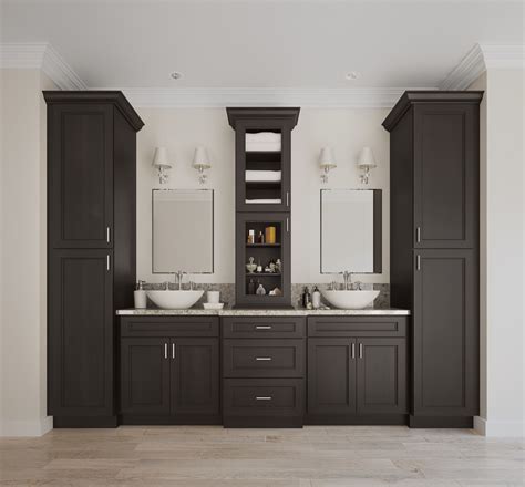 White also pairs with any paint color on the wall, tile work in the shower, and flooring. Newport Espresso - Ready to Assemble Bathroom Vanities ...