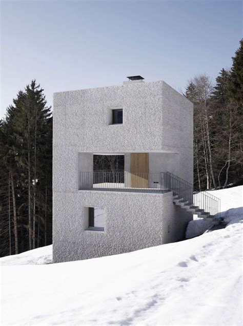 Dazzling Design Concrete Tower Houses Features Square Shape Minimalist