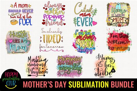Mothers Day Sublimation Bundle 1 Mom Sublimation Bundle 1196412